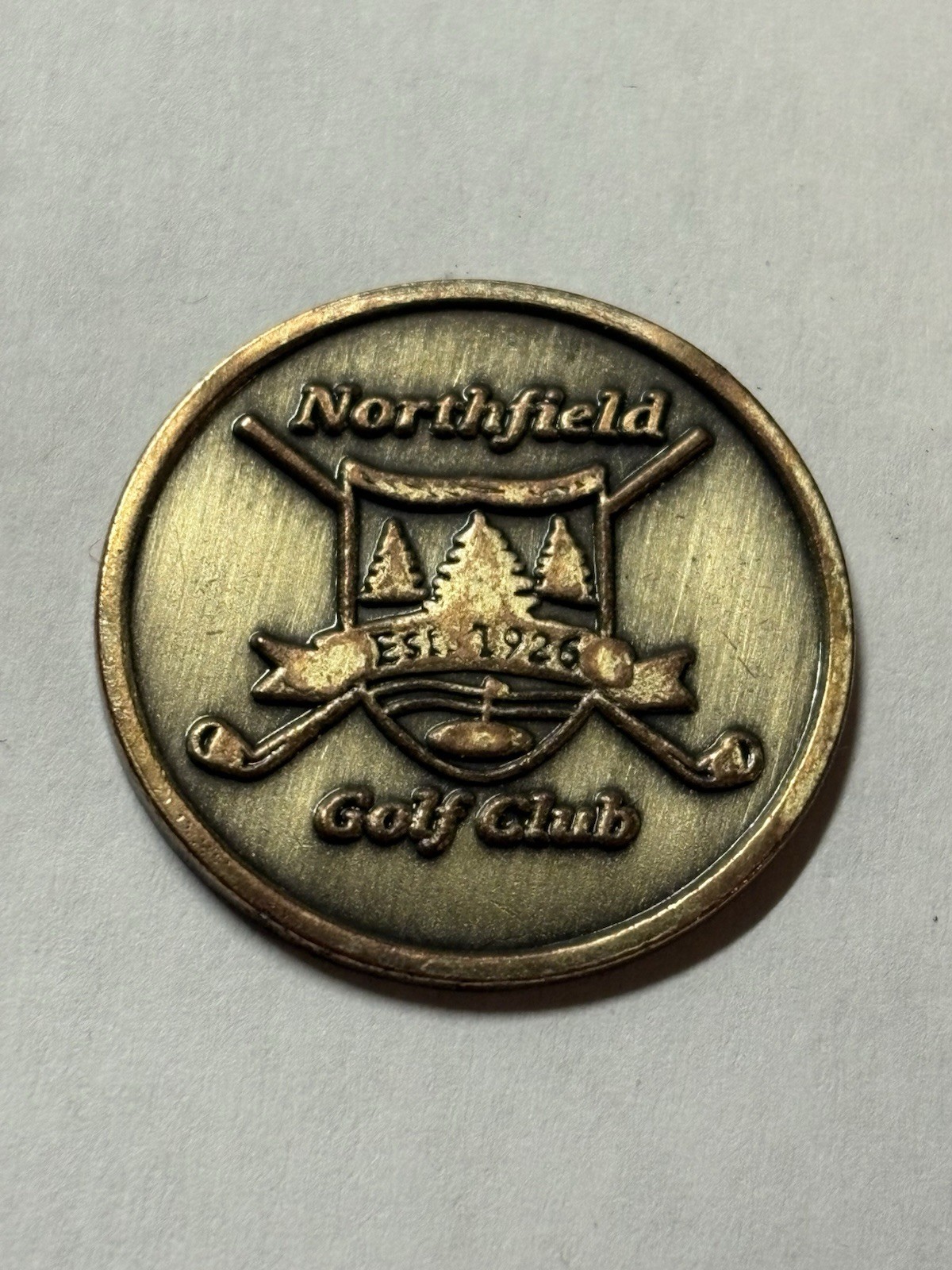 Rare Northfield Golf Club 1" Coin Style Golf Marker - Northfield, Minnesota