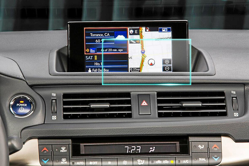 Crystal Clear Screen Protector for 2015 Lexus CT200H Vehicle Navigation