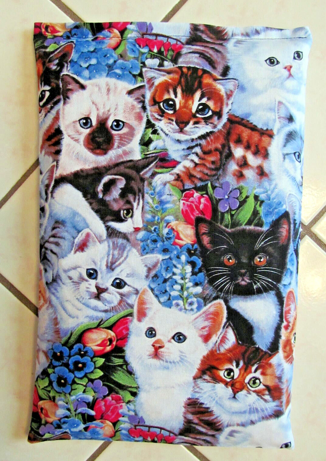 New Microwavable Therapeutic Natural Corn Bag / Heating Pad Hot Pack Cats Cat