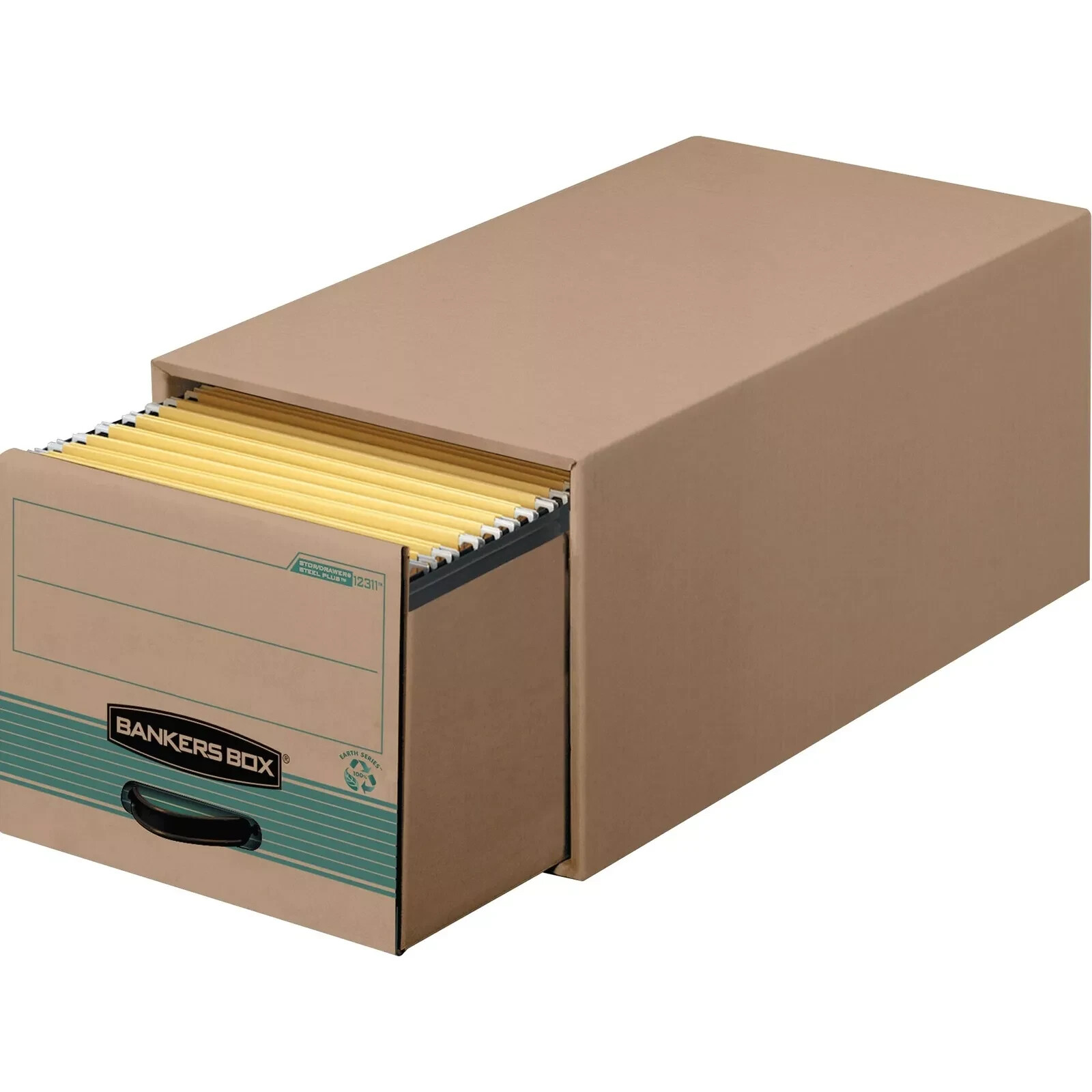 Fellowes 1231201 Legal Sz Storage Bankers Boxes 11.5" H X 16.8"W x 25.5 D 6/Case