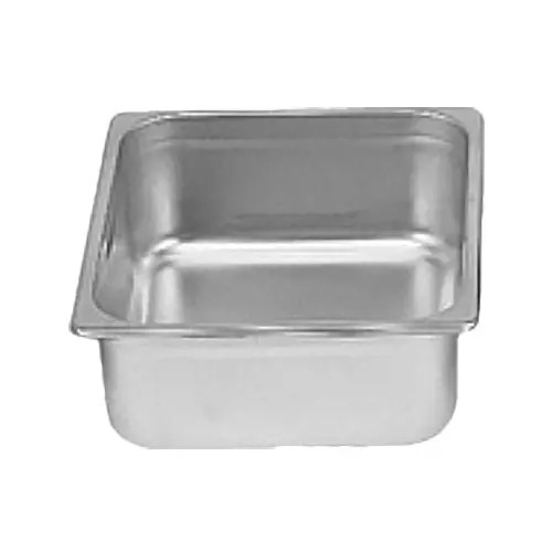 Thunder Group STPA3124 1/2 Size 24 Gauge Stainless Steel Steam Pan - 4" Deep