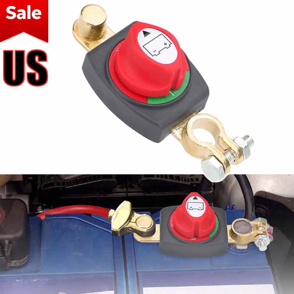 12V-48V Heavy Duty Battery Kill Switch Top Post Battery Disconnect Universal #K