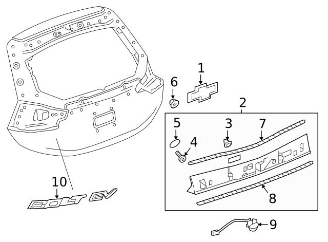 Genuine GM Rearview Driver Information Camera 95429967