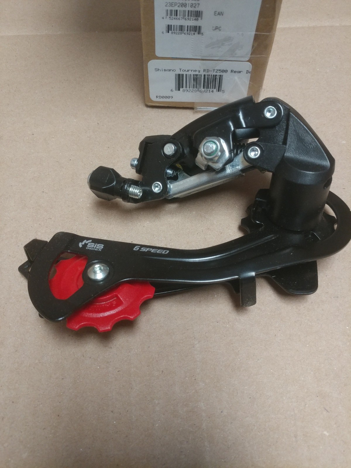 Shimano Tourney RD-TZ500 Rear Derailleur - 6,7 Speed, Long Cage, Black, Shimano