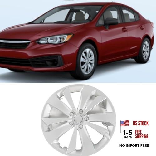 1 Pcs Hub Cap Wheel Cover Silver for 2017-2023 Subaru Impreza Hubcap