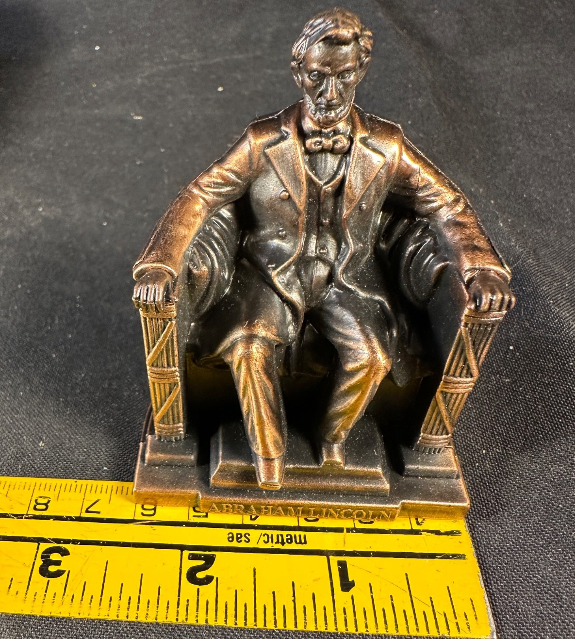 Miniature Abraham Lincoln Die Cast Pencil Sharpener