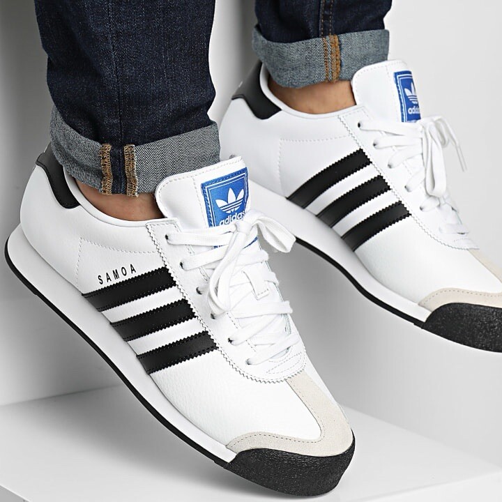 Adidas Originals Samoa Men’s Running Shoe Athletic Sneaker White Footwear #033