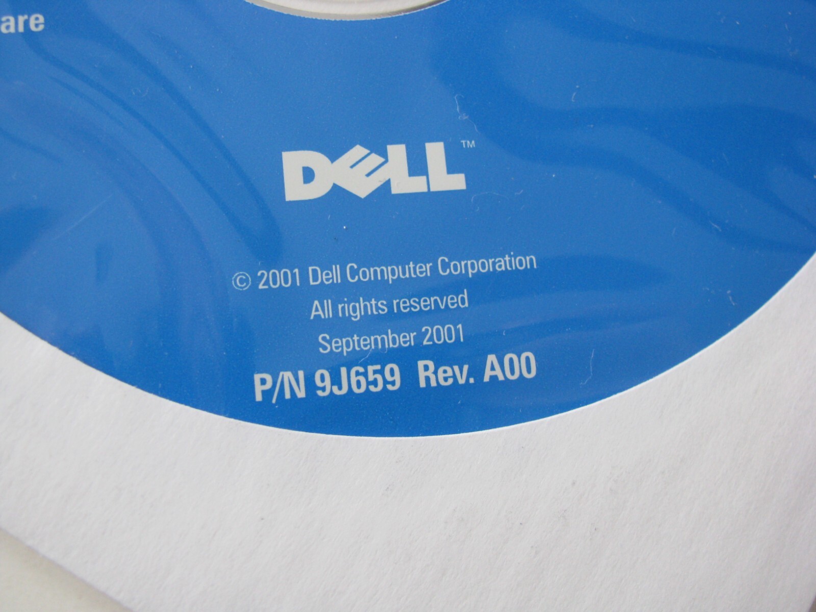 2001 Dell Applications Backup Dell-Installed Programs PC Software CD NO LICENSE