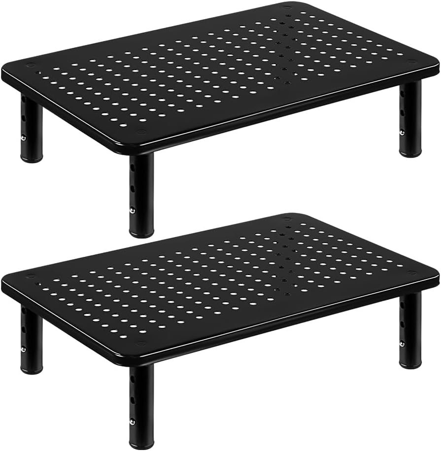 FURWOO 2 Pack Laptop Stand Desk Monitor Stand for Computer Printer Notebook 3
