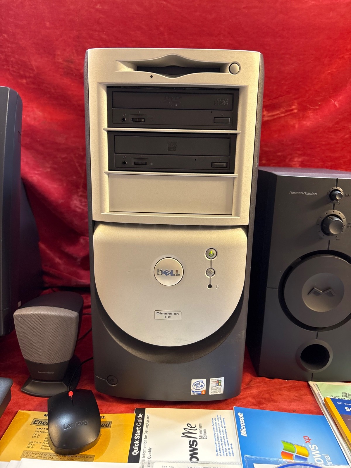 Complete Vintage DELL Windows ME/98/XP Triple-boot Retro PC System Year 2000 Y2K