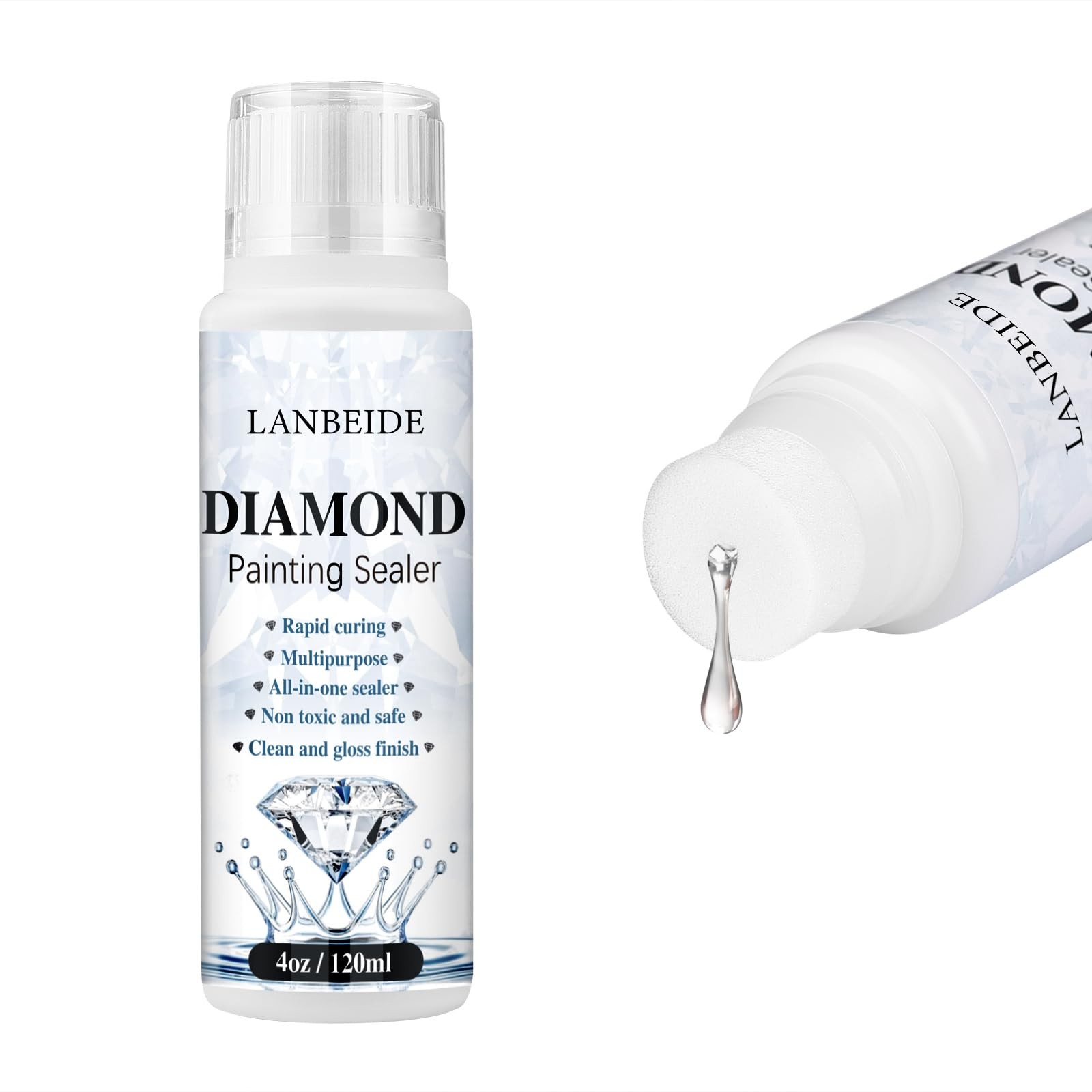 LANBEIDE Diamond Painting Sealer, 5D 120ML*1 Pack, Clear