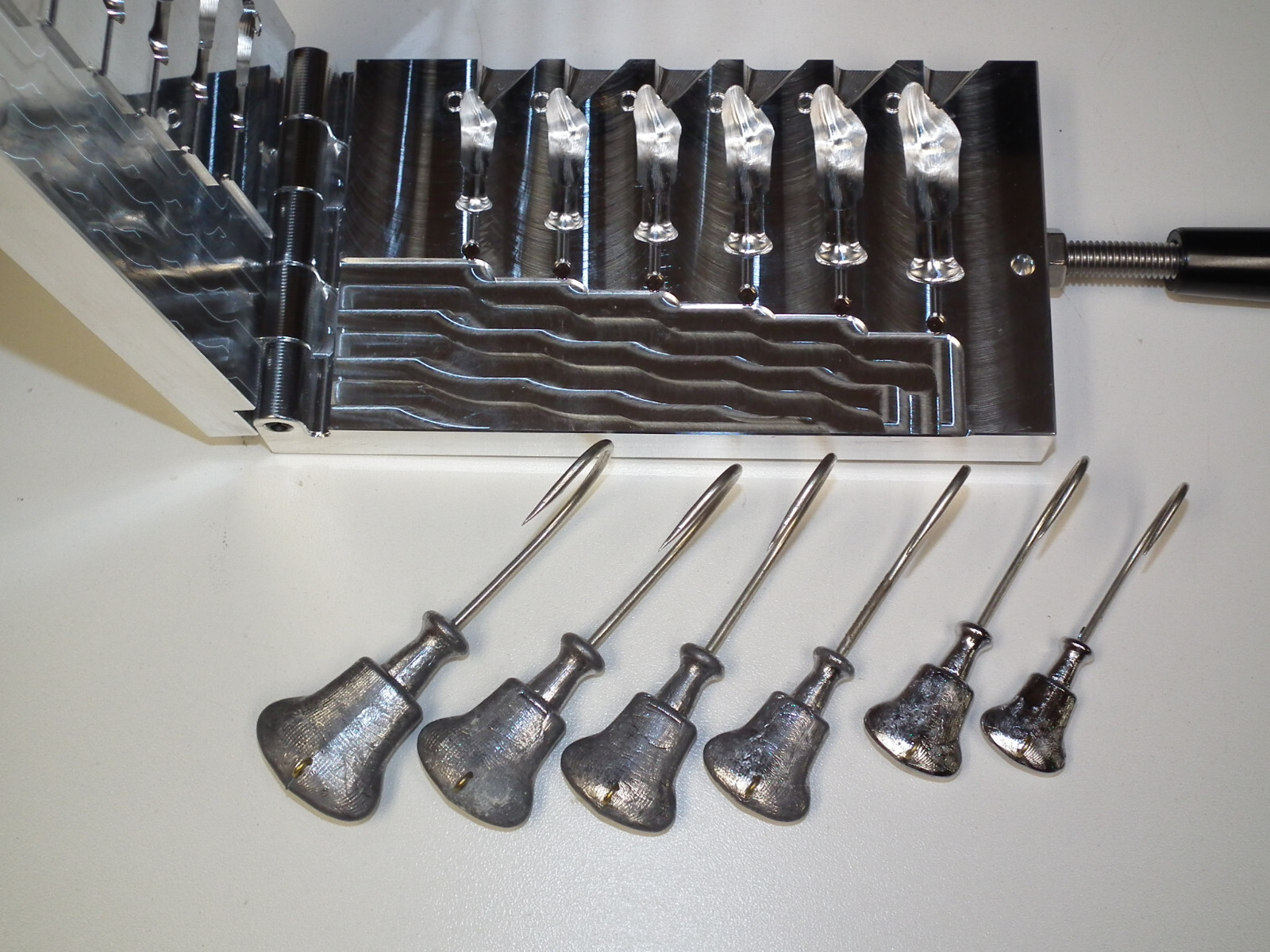 Saltwater Cobia Jig -2 mold 1,1.5,2,2.5,3,4oz CNC Aluminum