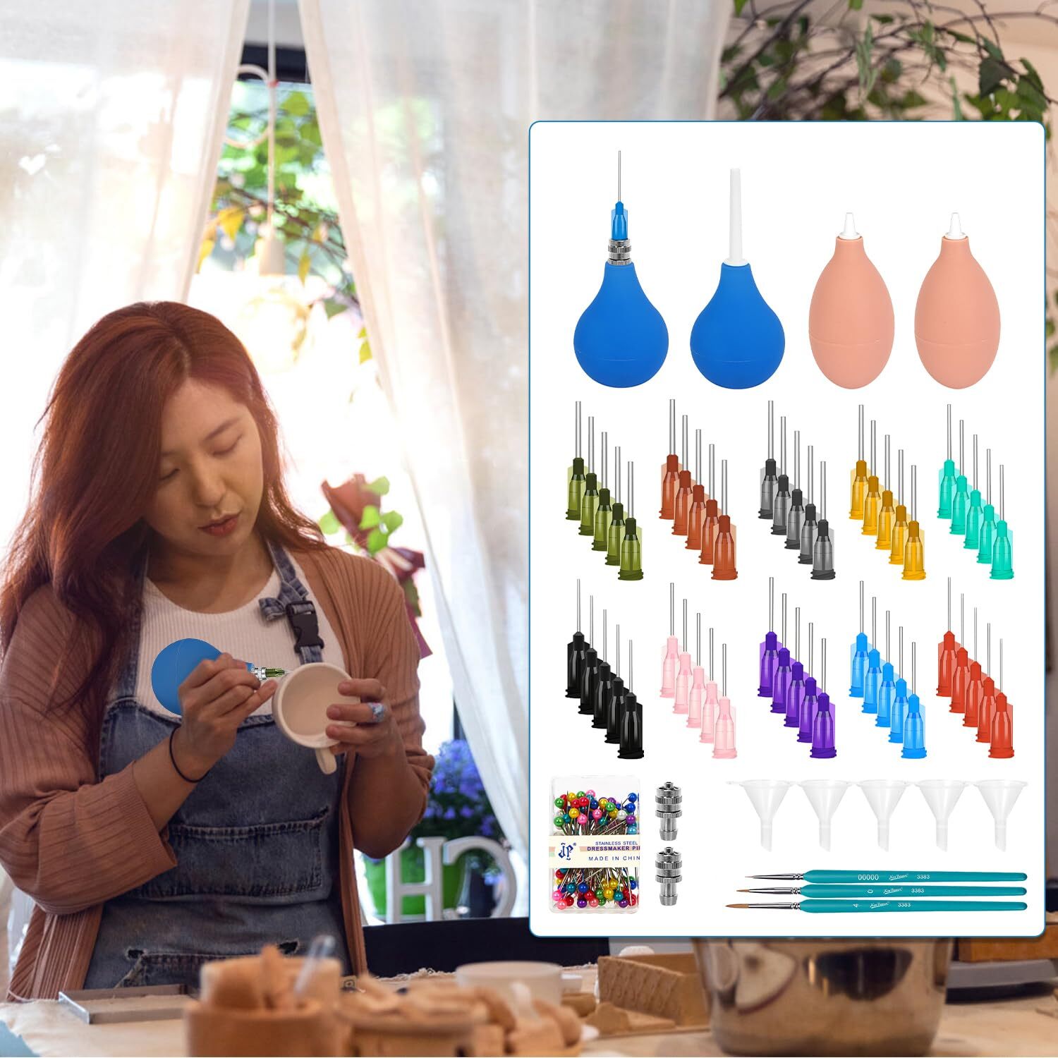 164 Pcs Clay Ceramic Decorative Tools, Pottery Tools Supplies Accessories