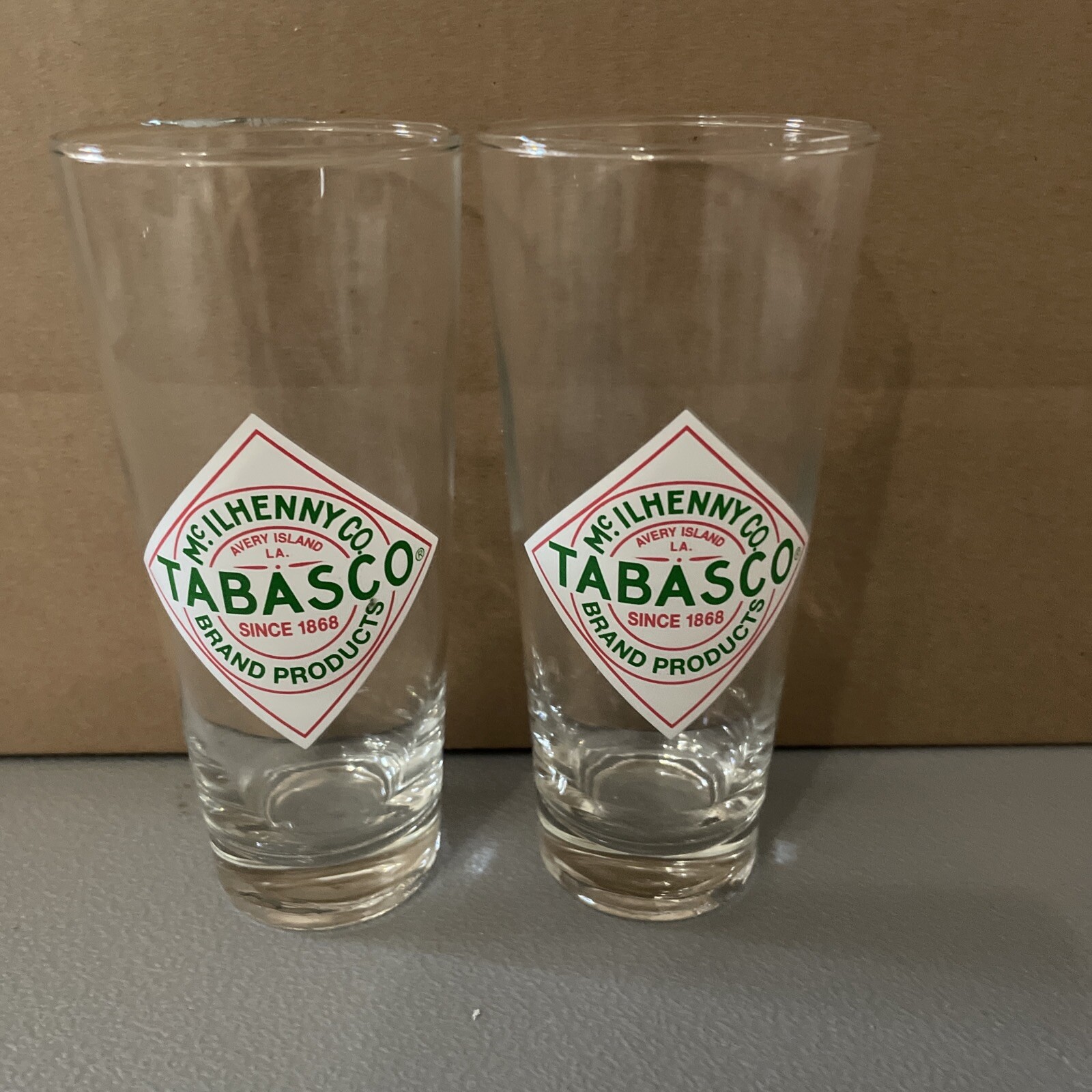 Set Of Two Tabasco Glasses D-9