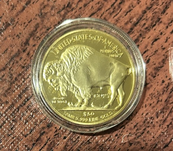 2006 Gold-Plated American Buffalo Indian Head Coin (In Protective Case)