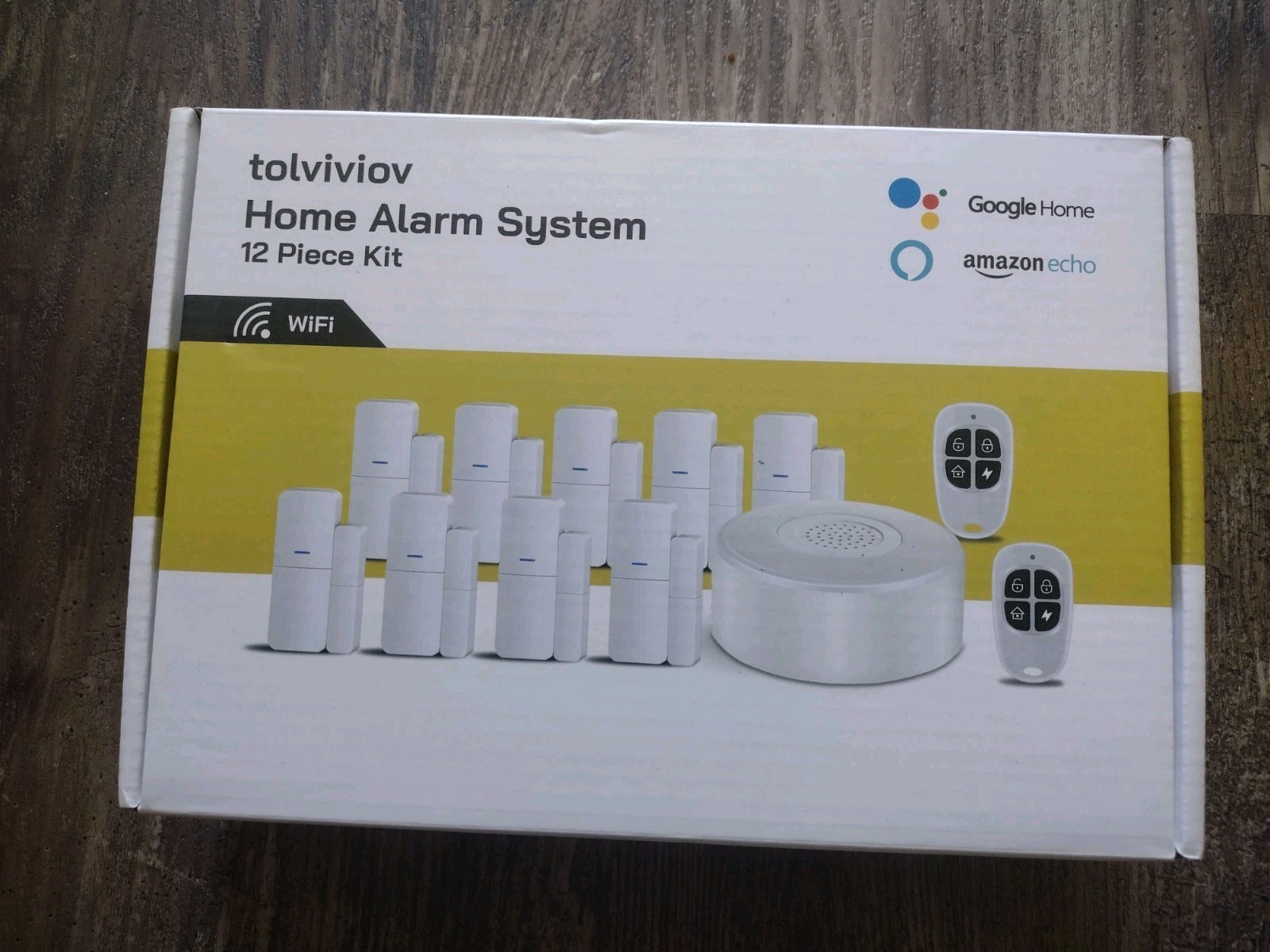 TOLVIVOIV Home Alarm System (2nd Gen) 12 Piece Kit, Smart Alarm Security