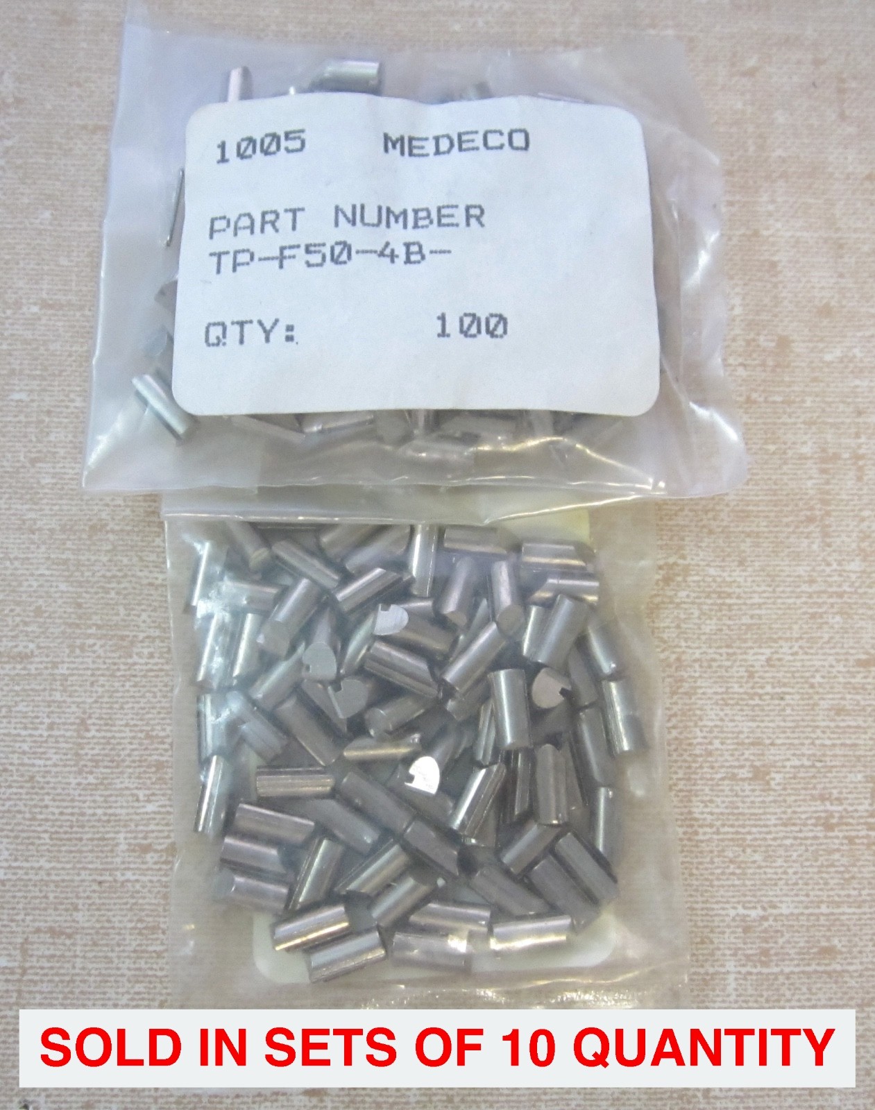 10 Medeco Security Locks TP-F50-4B Medeco3/Biaxial Bottom Pins (.025" increment)