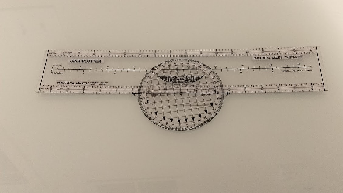 ASA Publications CP-R Rotatable-Asimuth Navigation Plotter Clear Plastic Measuri