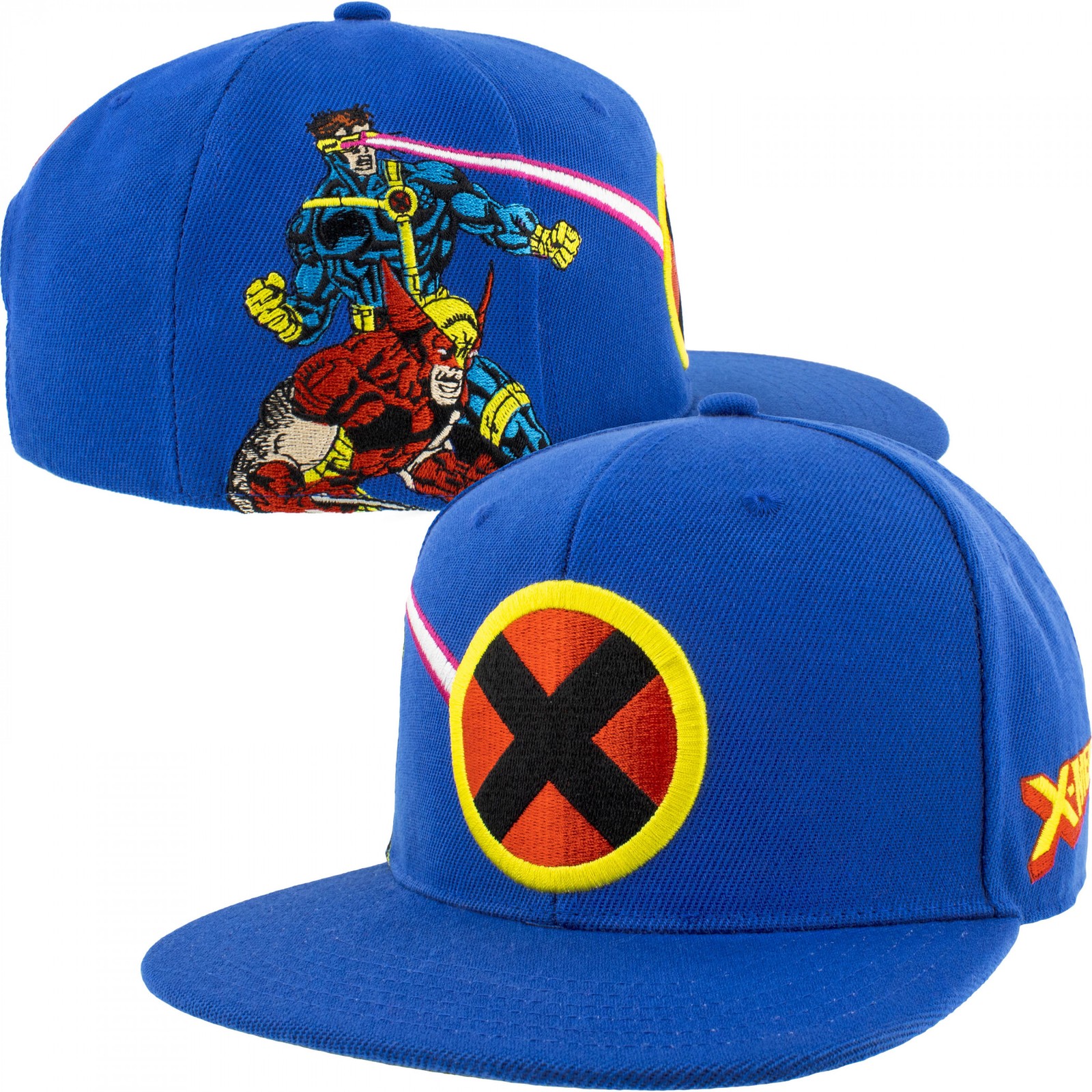 X-Men #1 Cyclops and Wolverine Snapback Hat Blue