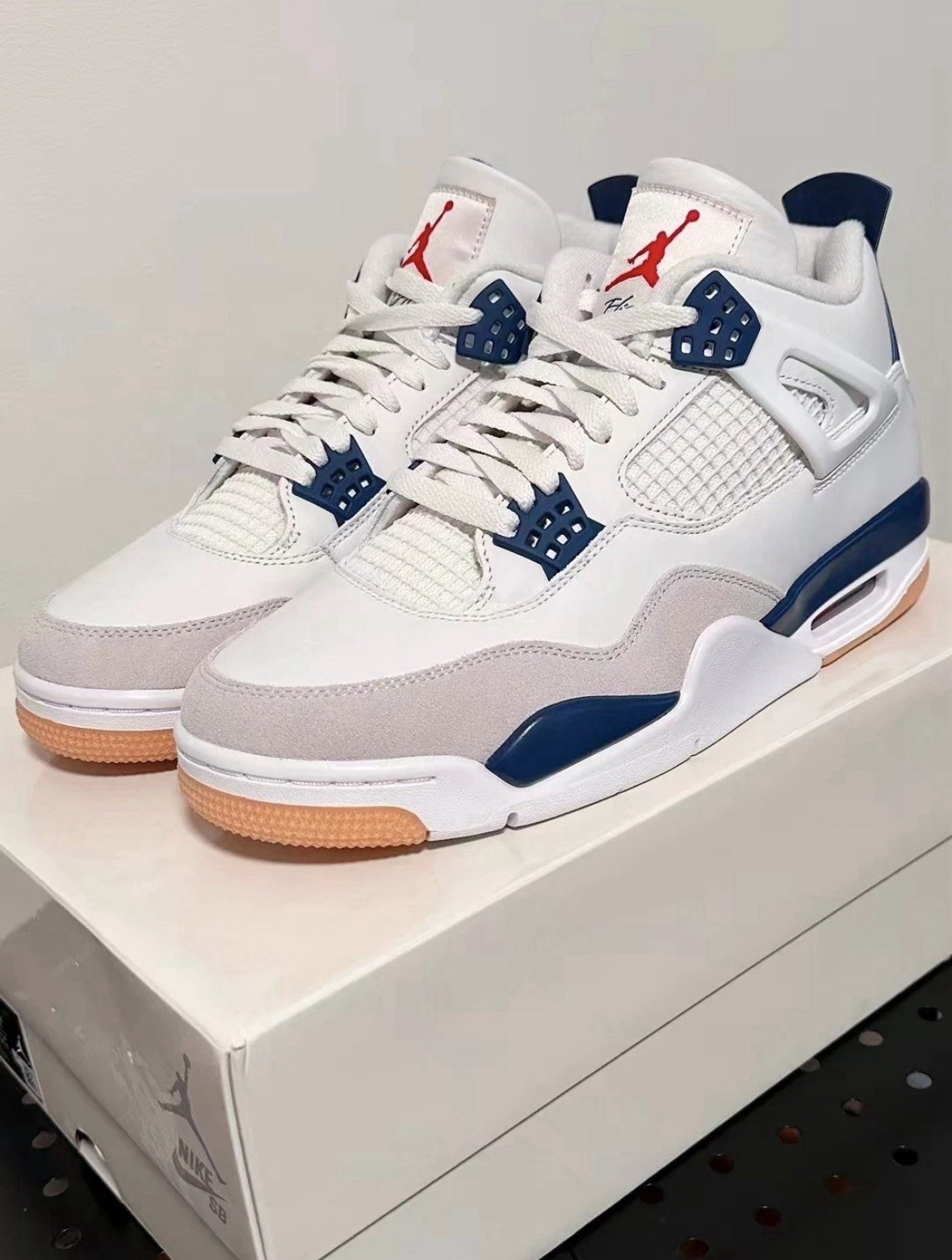 Nike SB X Air Jordan 4 Retro "Navy" Men's Basketball Shoes Mid Top Size 11