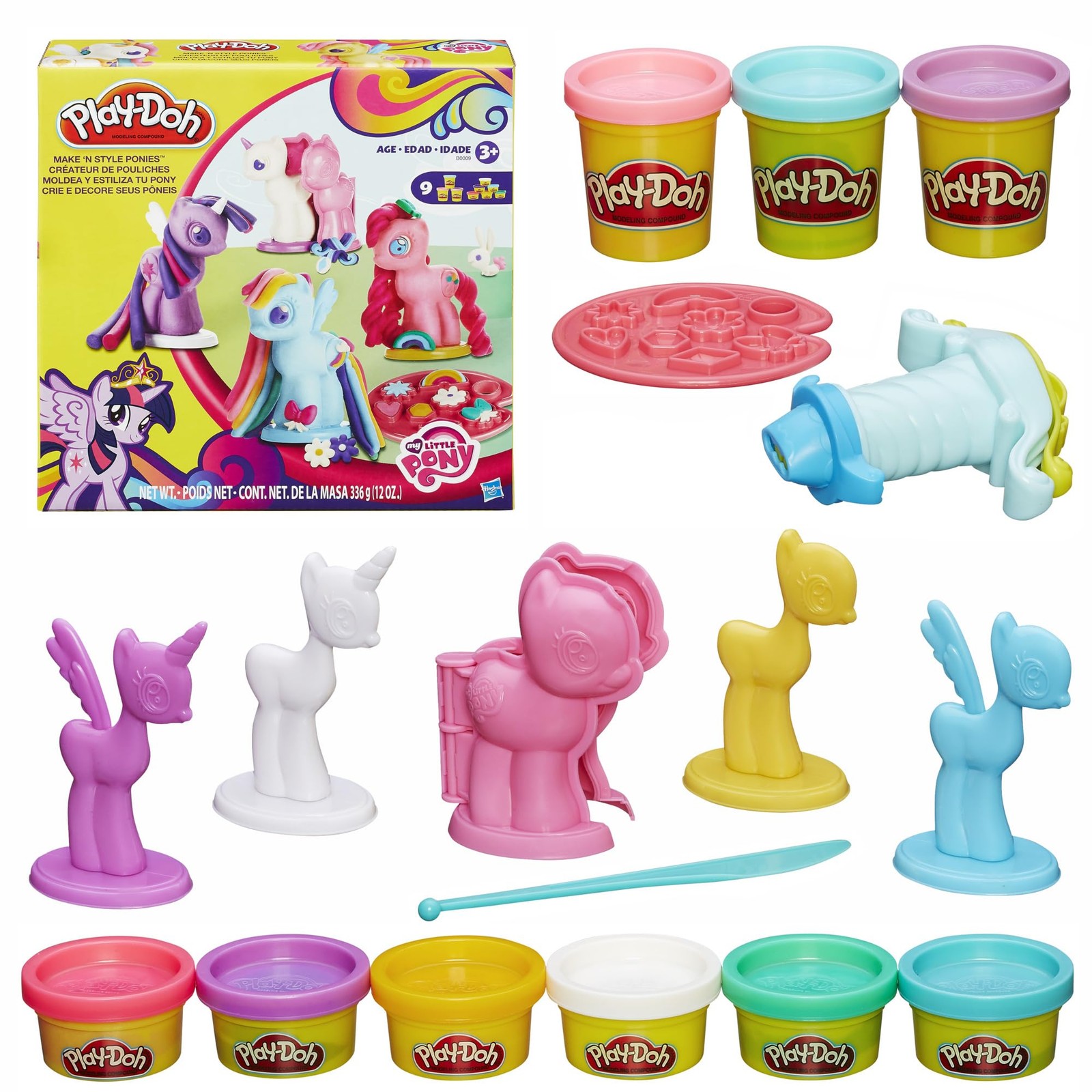 Play-Doh Make & Style Ponies Set, My Little Pony Toys and 0, Not Applicable