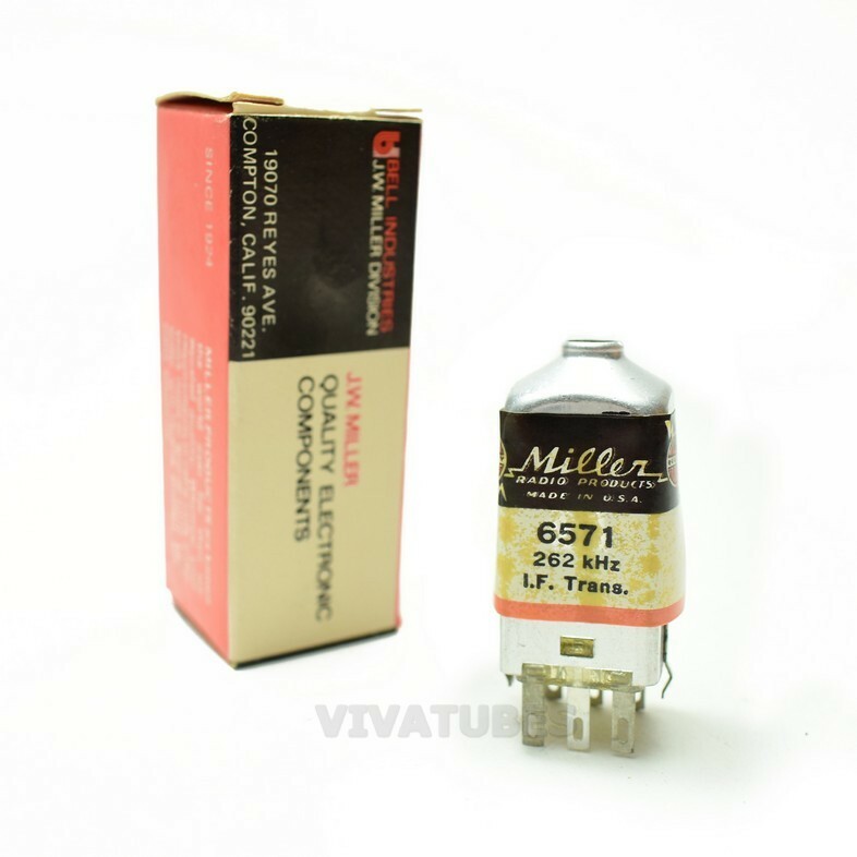 NOS NIB Miller 6571 Nom Freq 262 kHz Output Universal I.F Transformer RF IF Coil