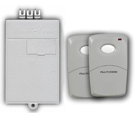 Multicode Gate or Garage Door Opener Receiver and Remote Double Set