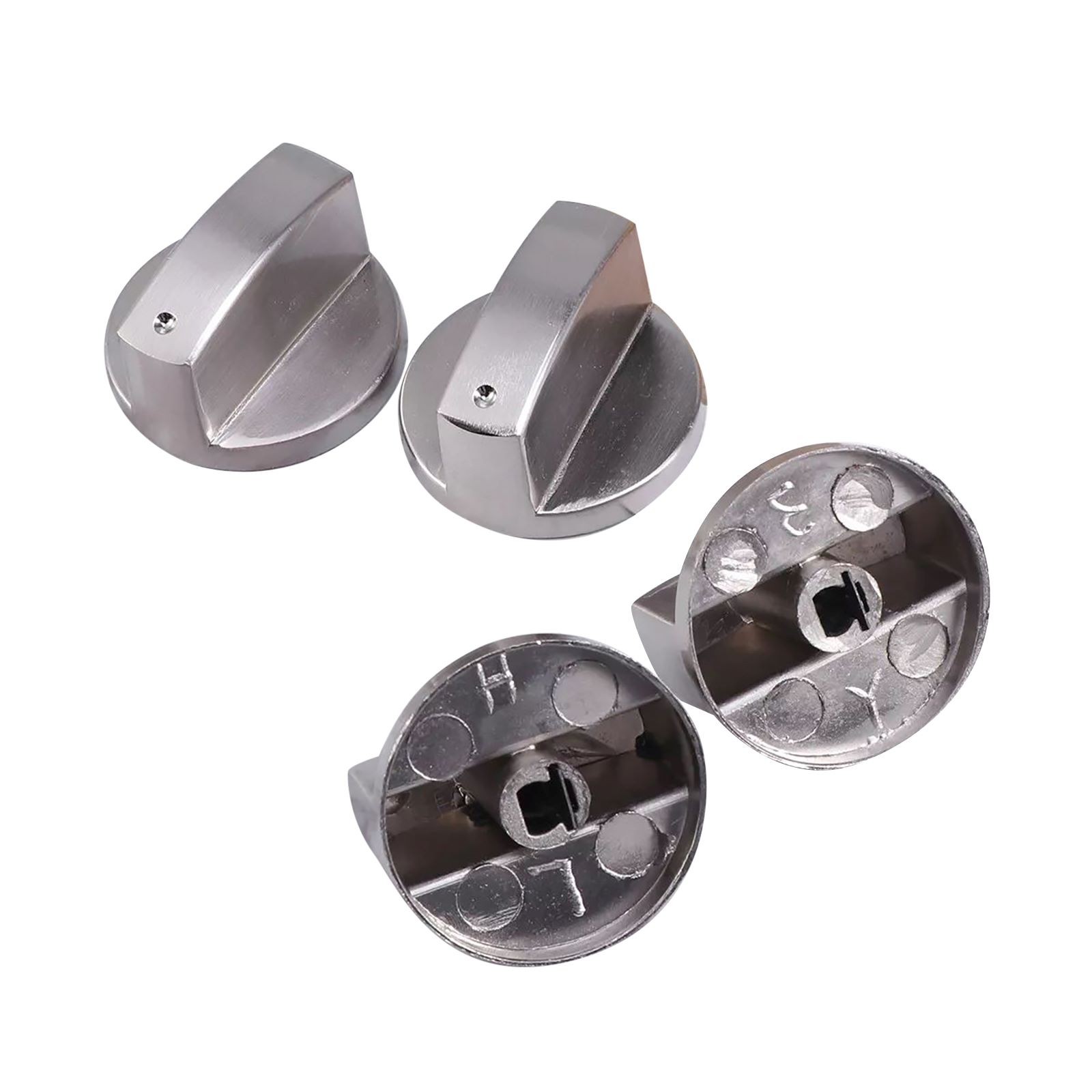 6pcs Universal Gas Stove Knobs Cooker Oven Kitchen Control Metal Replace