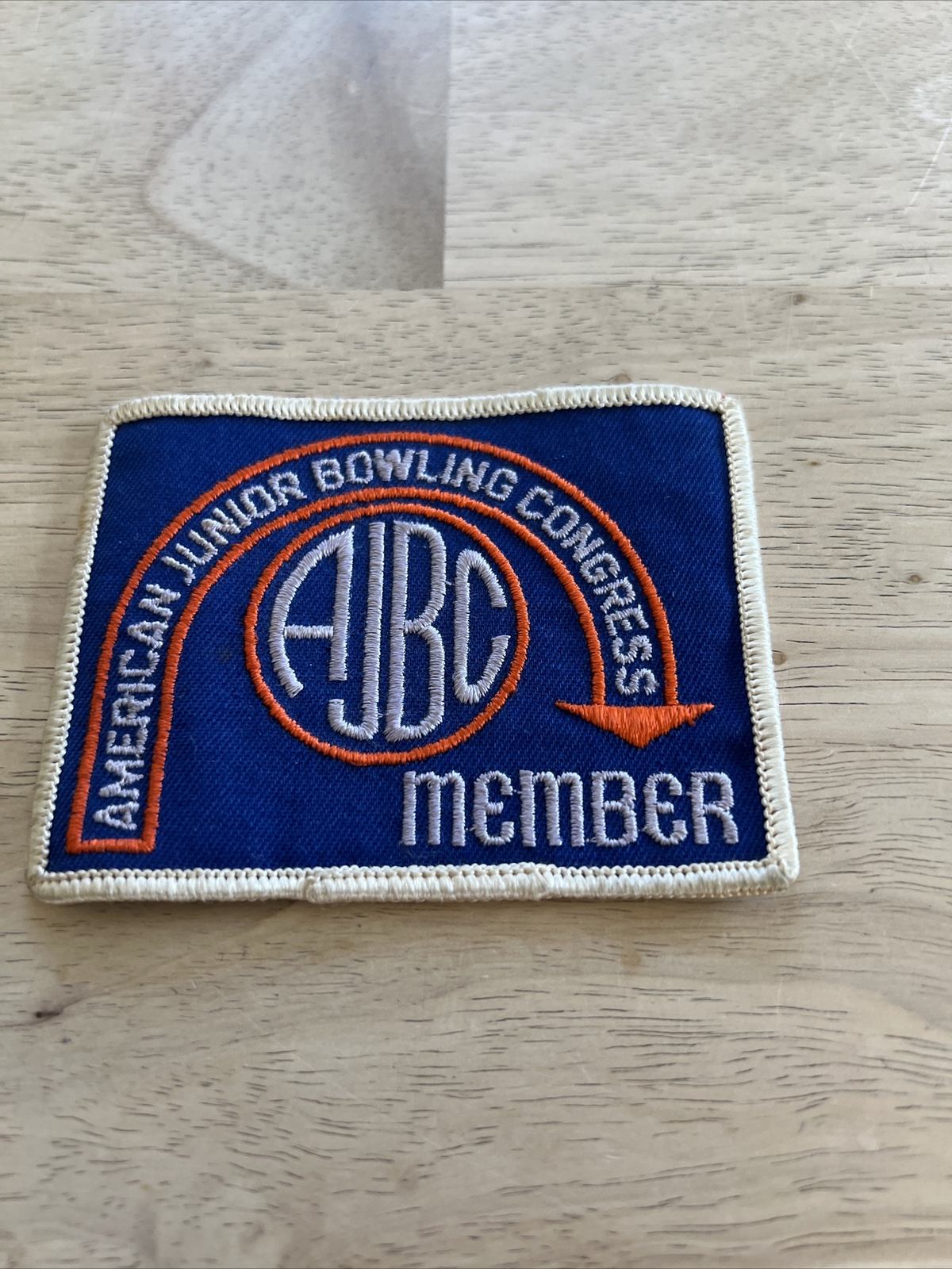 VINTAGE AJBC MEMBER Bowling Patch American Junior Bowling Congress