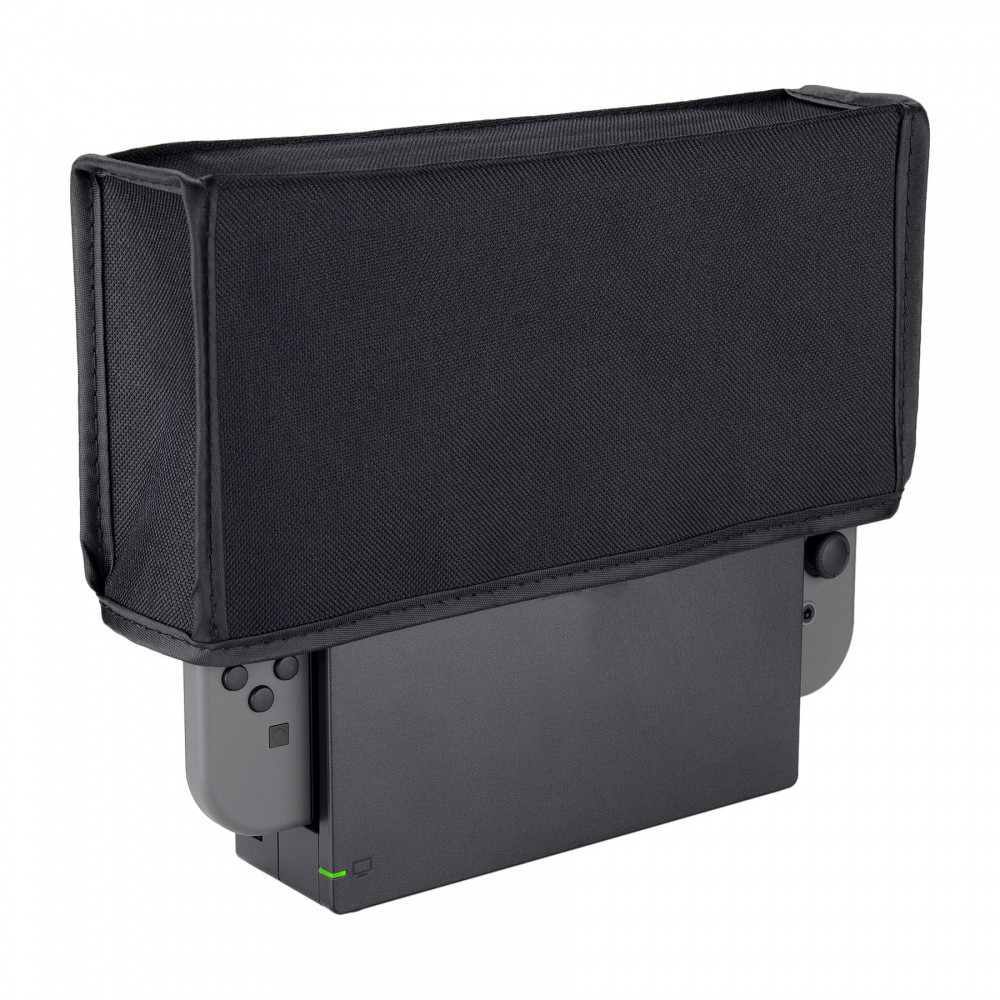 Black Nylon Waterproof Dust Cover for Nintendo Switch Console Charging Dock