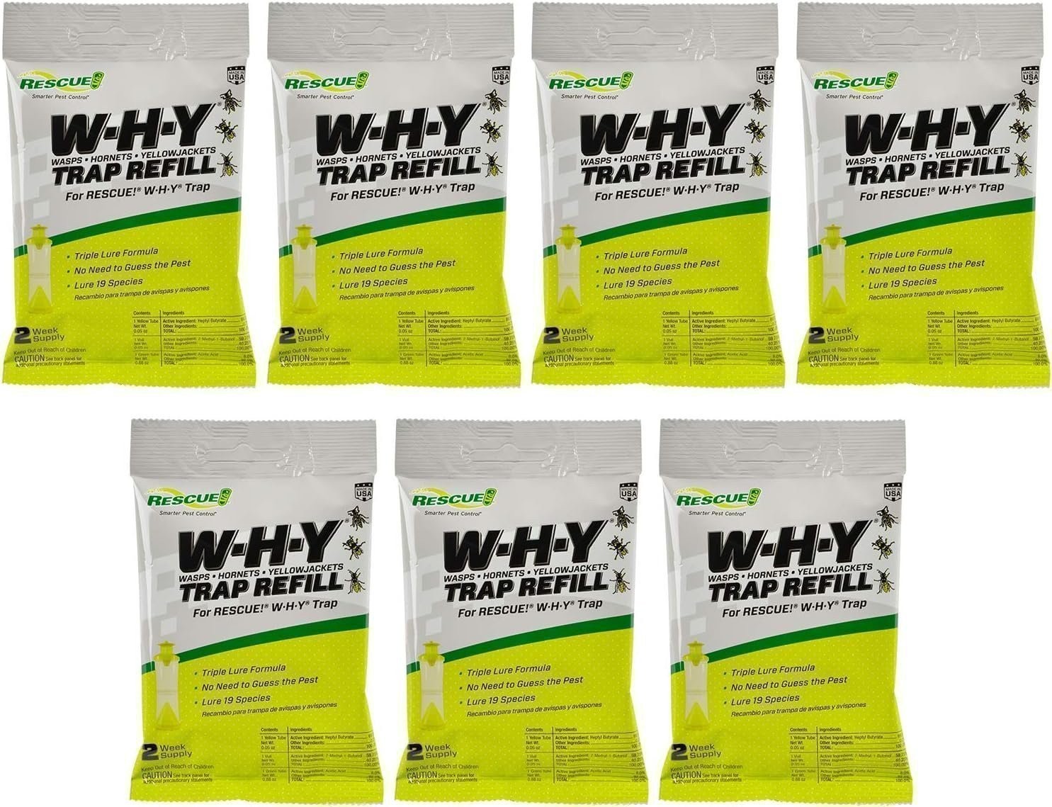 RESCUE! Non-Toxic Wasp, Hornet, Yellowjacket Trap (WHY Trap) Attractant...