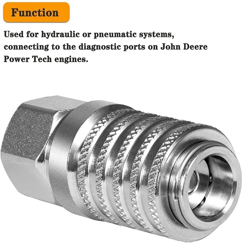 PD242 Push-to-Connect Test Port Coupler 6000 psi For Parker SensoControl @