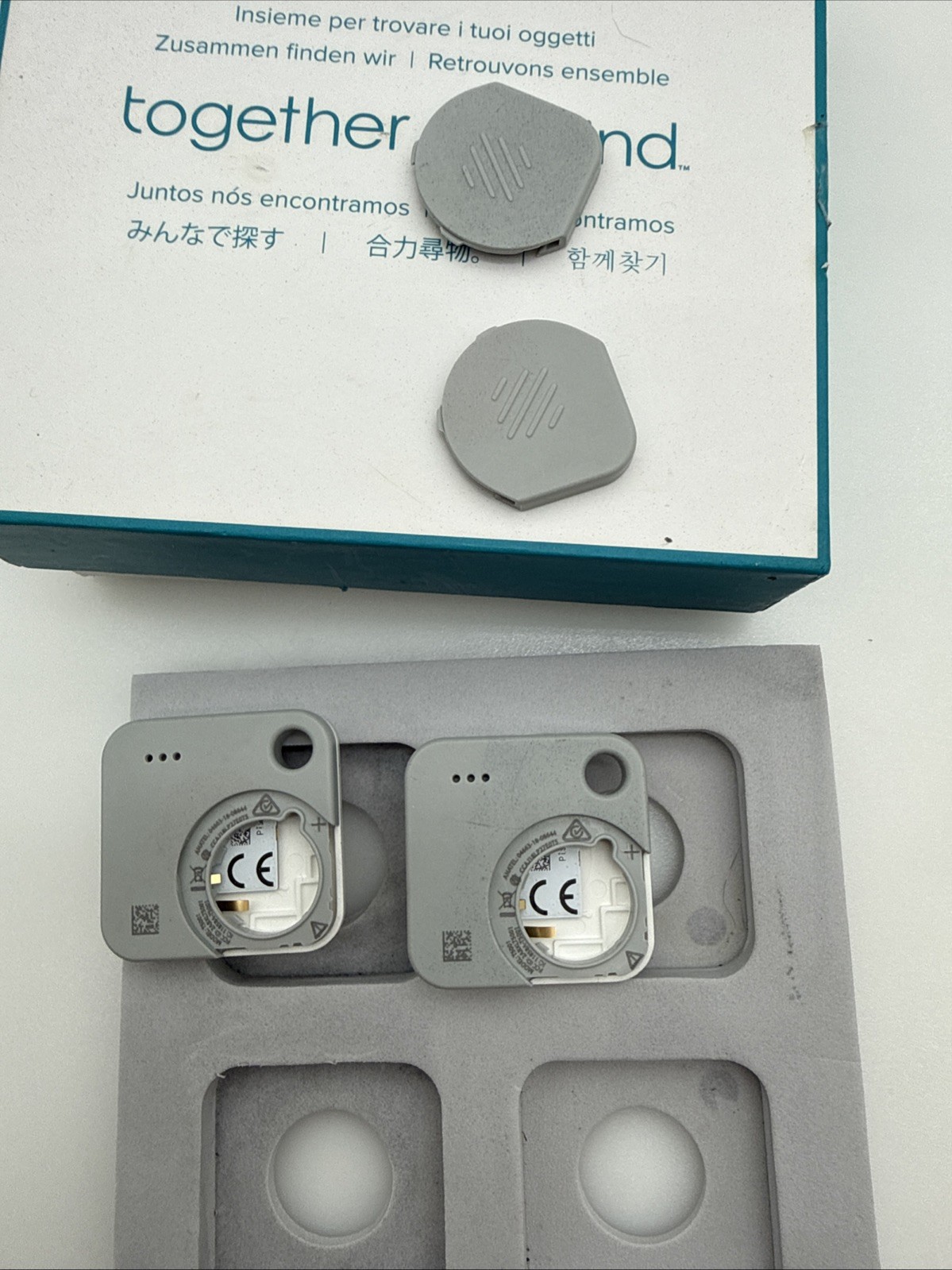 New Old Stock Tile Mate 2-Pack Bluetooth Tracker Need Batteries Model T5001