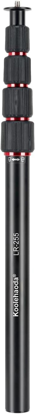 koolehaoda 15.7"-57" aluminum telescopic tripod extension rod for SLR cameras
