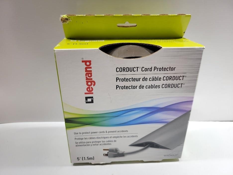 Legrand Wiremold Corduct Floor Cord Protector Cable Cover 5 FT Brown Rubber