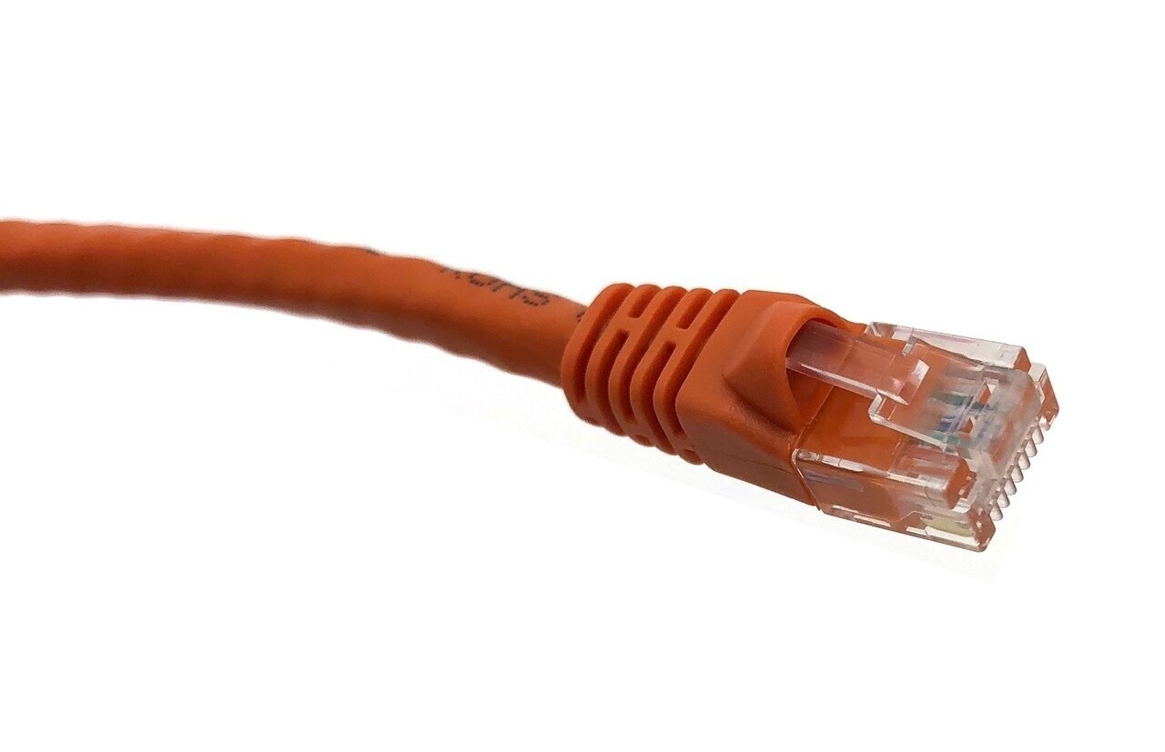 0.5FT CAT6 Ethernet Patch Cable Orange  RJ45 550Mhz UTP 0.15M