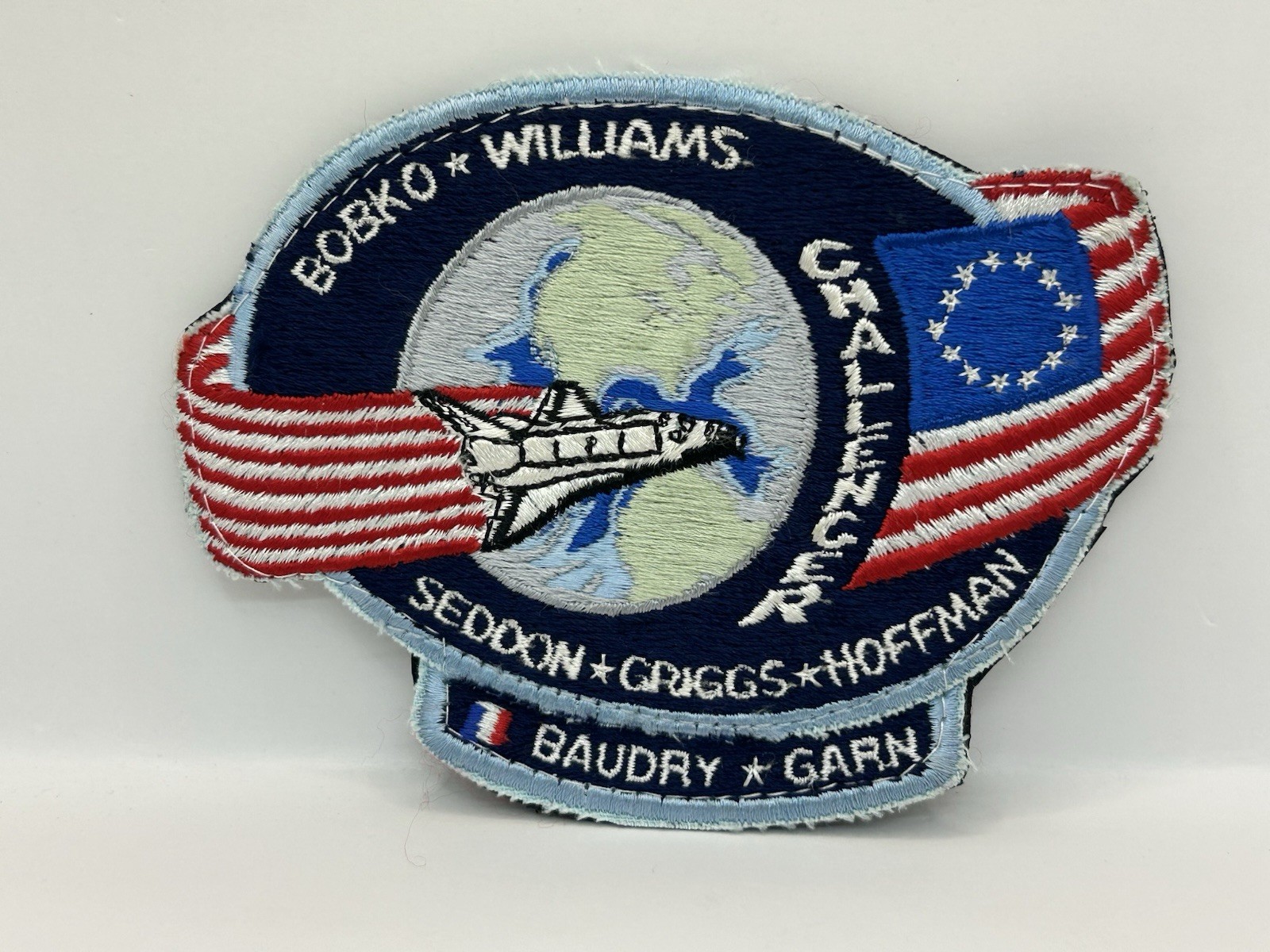 France Bobko Williams Seddon Baudry Garn Hoffman Space Shuttle Challenger Patch