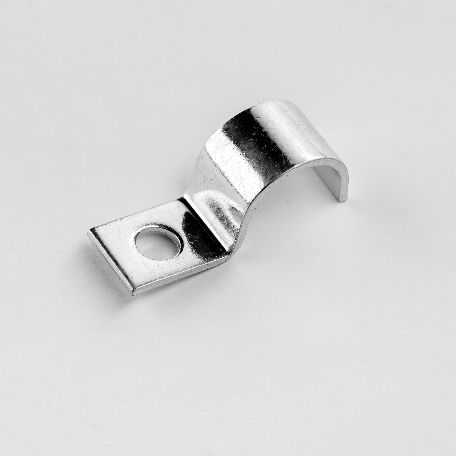 50 cable clamps 15 mm DIN 72571 single lug pipe metal steel galvanized