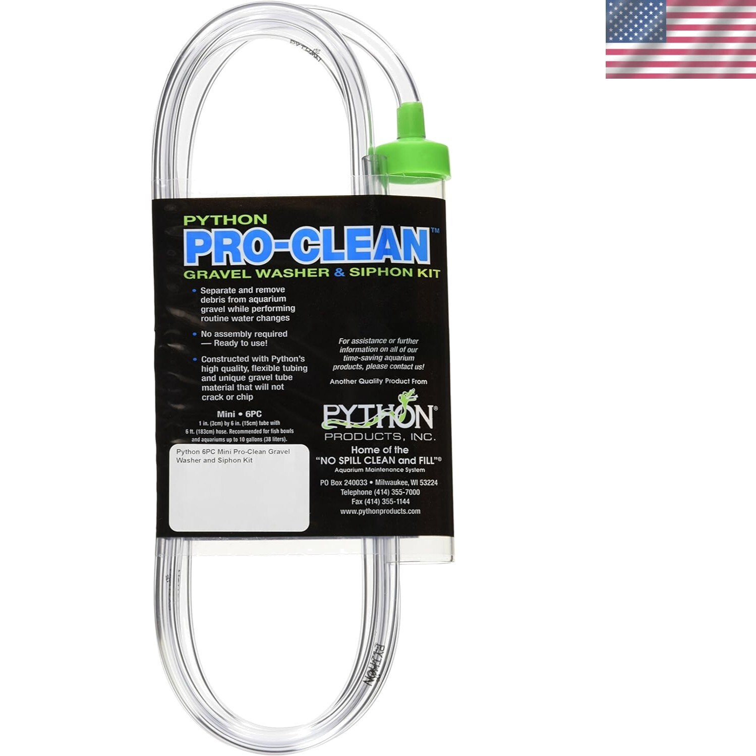 Compact Pro Clean-Mini Tube and Hose for Effective Aquarium Debris Removal