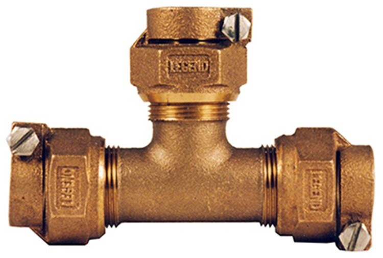 Legend 313-394NL Lead Free CTS PAK x PAK 3/4 In. Water Service Tee - Pack of 6