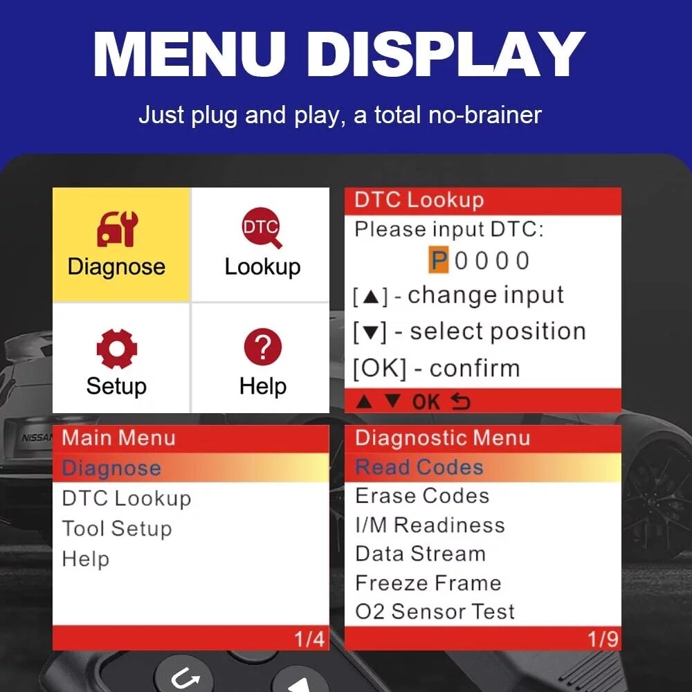 THINKOBD 20 Auto Code Reader OBD2 Scanner Car Check Engine Fault Diagnostic Tool