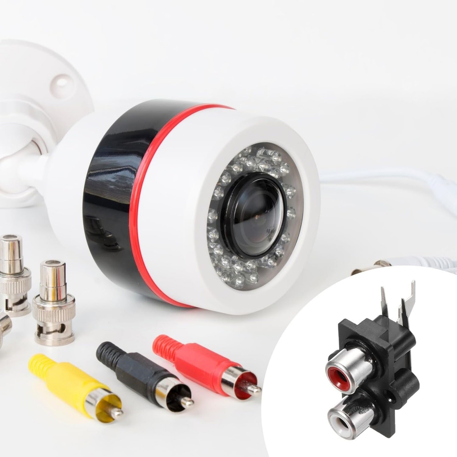 2PCS Replacement RCA Female Socket Panel Mount Connector for Audio/Video Systems