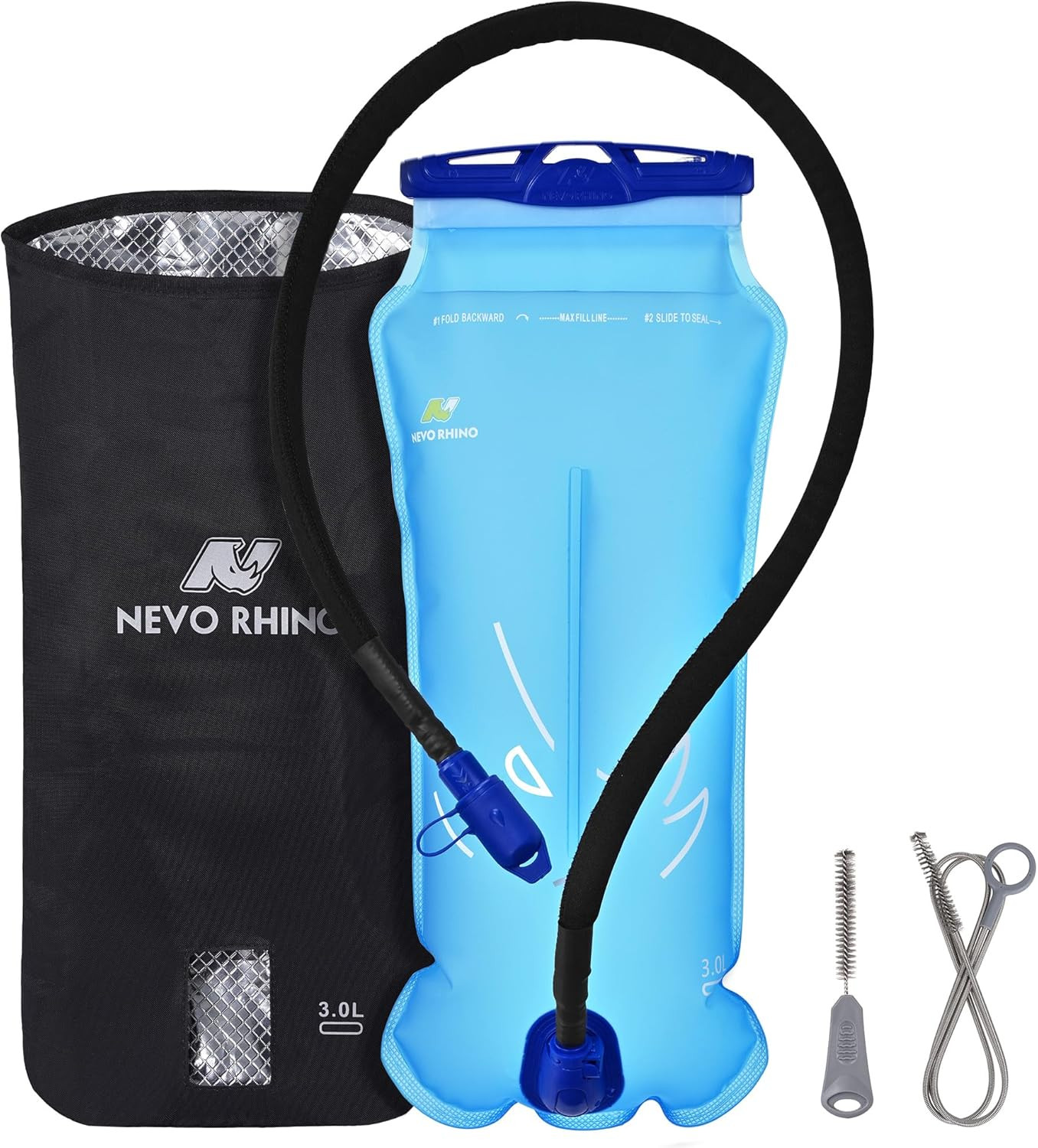 Hydration Bladder 2L-3L with Bladder Insulator | Water Bladder for Hiking Backpa