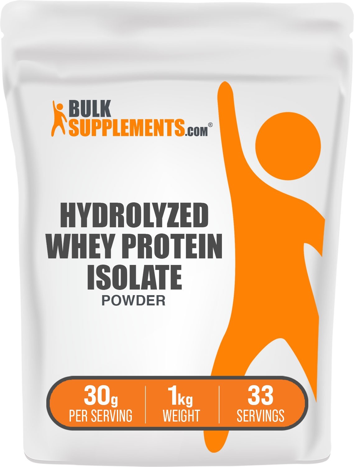 BulkSupplements Hydrolyzed Whey Protein Isolate Powder - 30g per Serving
