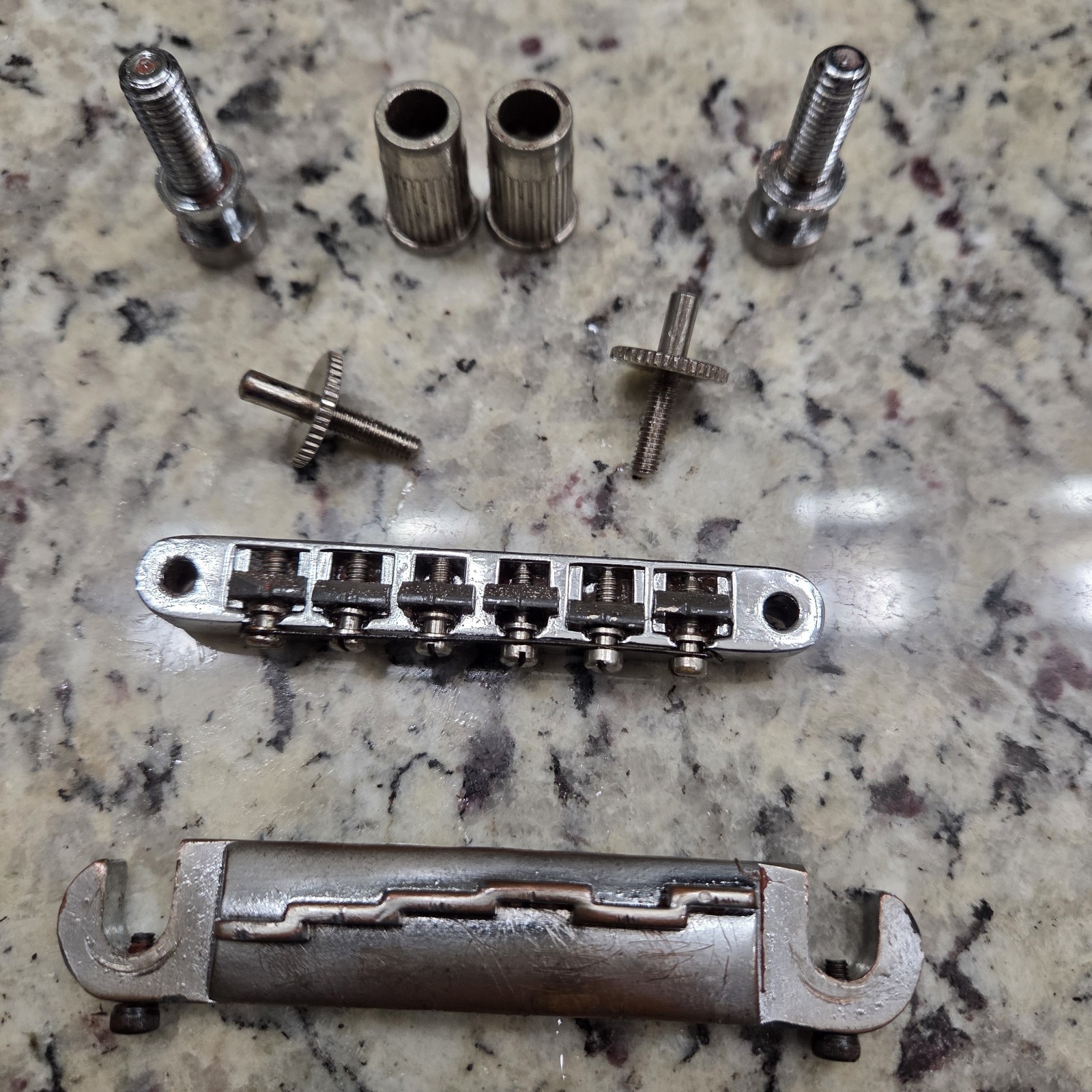 Vintage Gibson 1960s Chrome Bridge ABR-1 Patented with Tailpiece