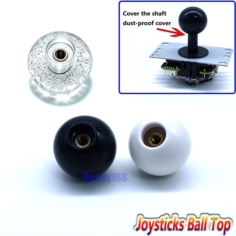 Arcade Ball Top Handle Knob Cover Shaft for M6 Joystick DIY Parts Replacement