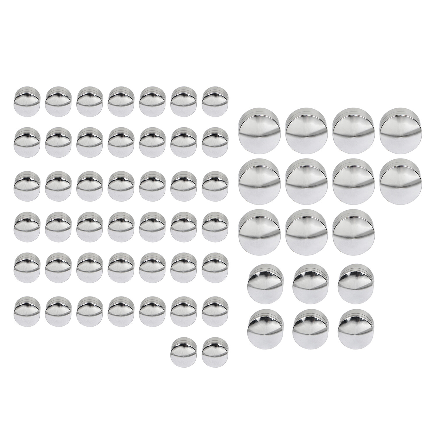 61x Topper Engine Bolt Head Cap Covers For Harley Street Electra Glide Road King
