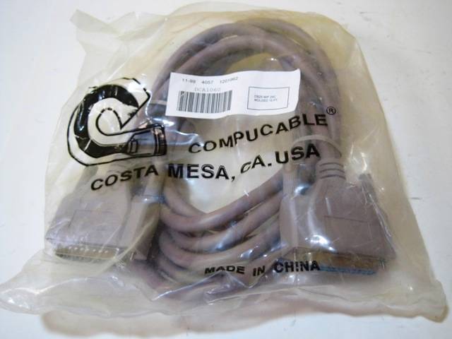 Compucable Data Cable DCA1060 Db25 M/F 25c Molded 10Ft New