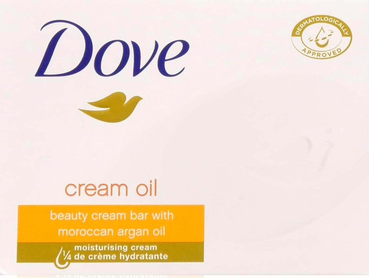 Dove Beauty Cream Bar With Moroccan Argan Oil, 3.5 Ounce / 100 Gram (Pack of