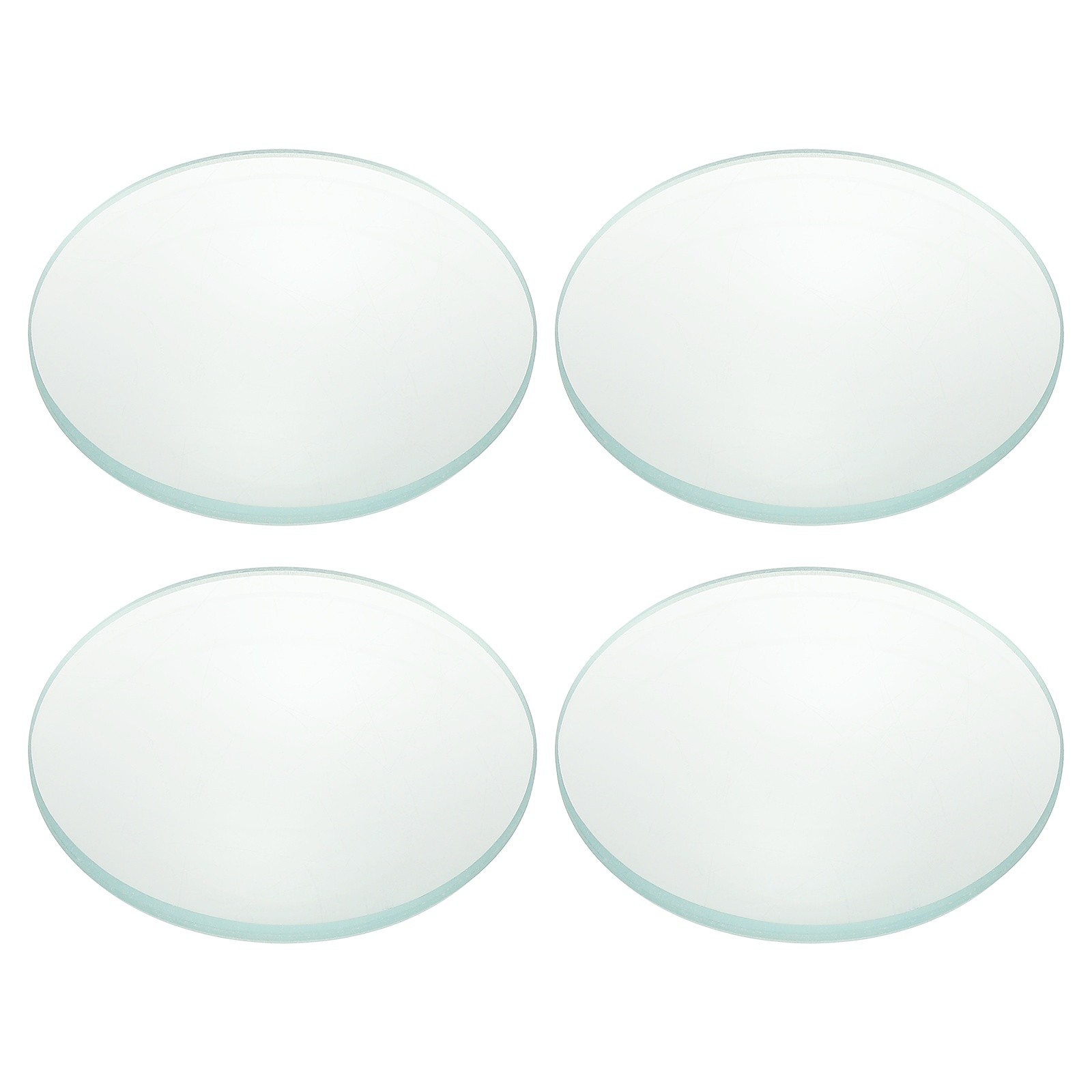 Double Convex Lens, 150mm Focal Length 50mm (1.97") Dia. Glass Lens, 4 Pcs